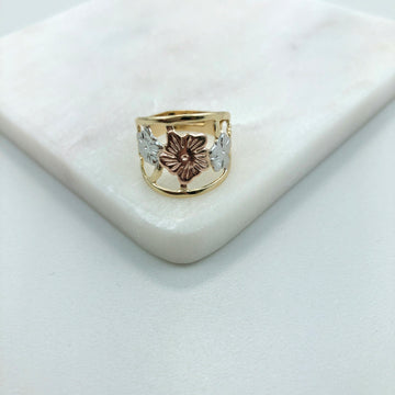 18K Gold Layered Oro Laminado Ring  Split-Shank